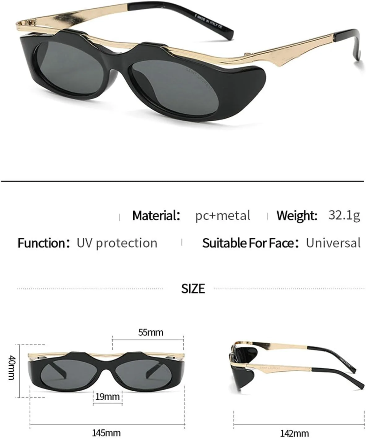 Солнцезащитные очки Helena Retro Rectangle в футуристическом стиле для женщин и мужчин, маленькие, в стиле 90-х, винтажные, модные, узкие, панк, модель S67, C4
Солнцезащитные очки Helena Retro Rectangle в футуристическом стиле для женщин и мужчин, маленькие, в стиле 90-х, винтажные, модные, узкие, панк, модель S67, C4