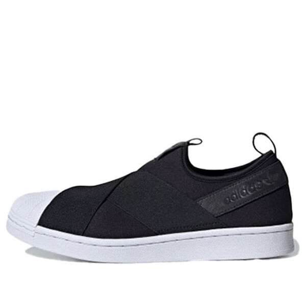 Кроссовки superstar slip on 'black' Adidas, черный 
Кроссовки superstar slip on 'black' Adidas, черный