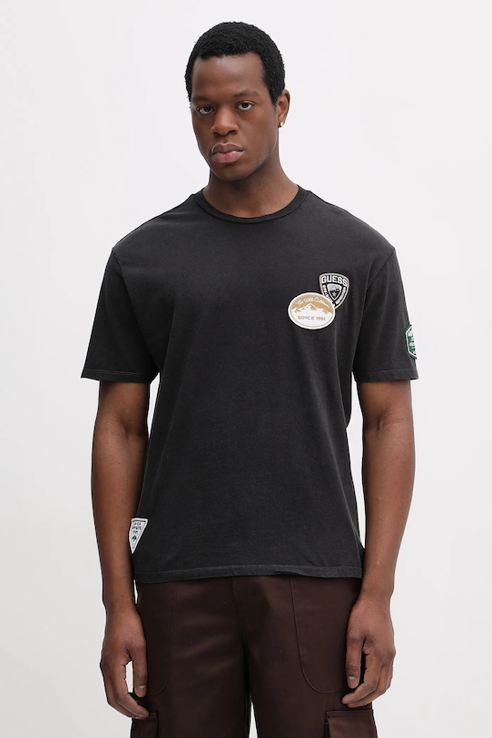 Хлопковая футболка Guess, серый
Хлопковая футболка Guess, серый