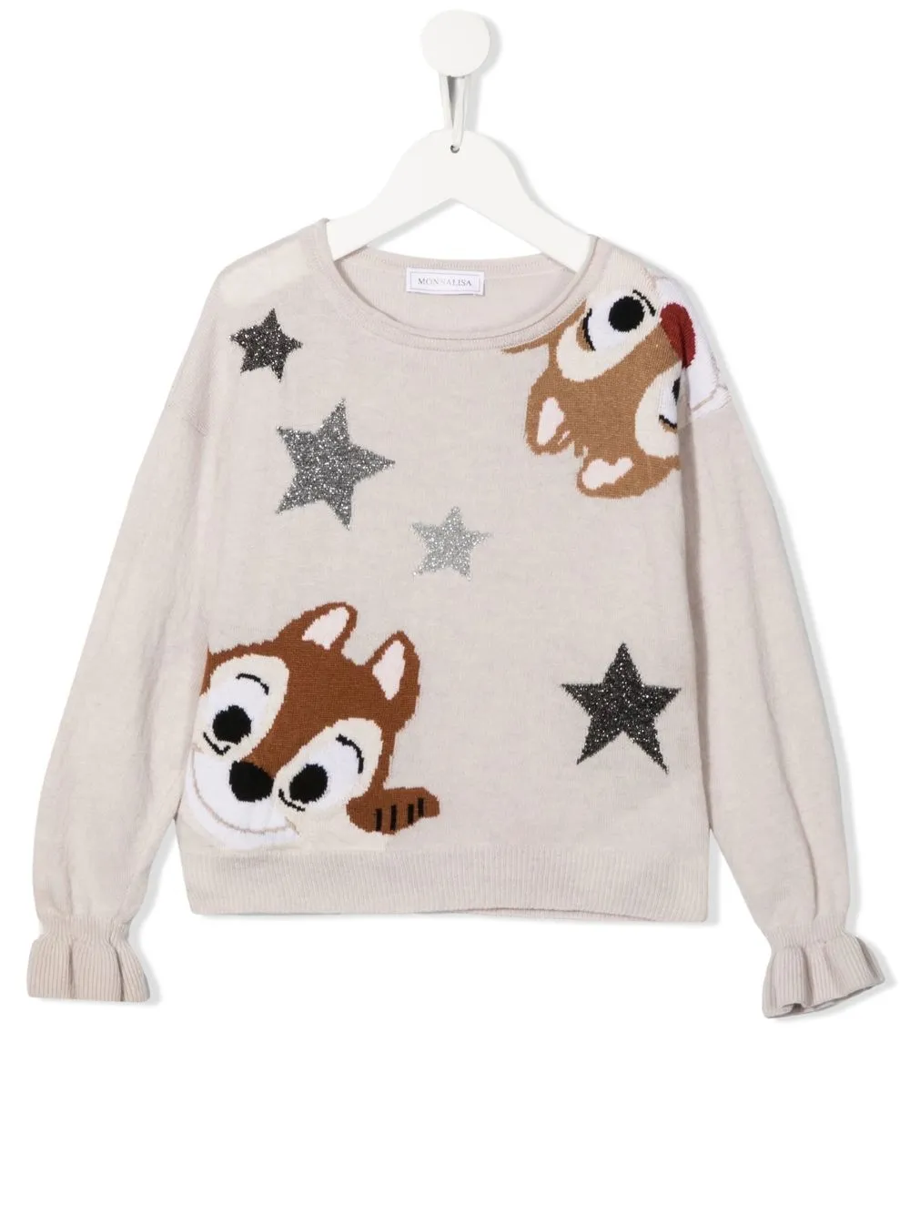 Джемпер с вышивкой Monnalisa, нейтральный
Джемпер с вышивкой Monnalisa, нейтральный