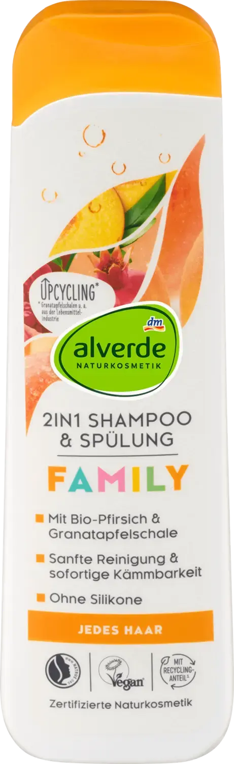 Шампунь alverde NATURKOSMETIK Shampoo & Conditioner Family 2in1, 300 ml
Шампунь alverde NATURKOSMETIK Shampoo & Conditioner Family 2in1, 300 ml