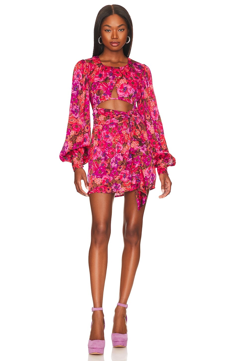 Платье мини For Love & Lemons Lauren Long Sleeve, красный
Платье мини For Love & Lemons Lauren Long Sleeve, красный