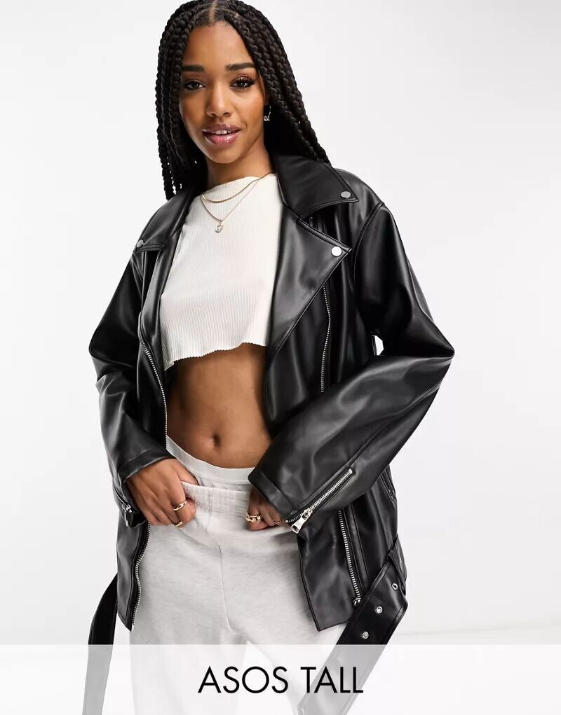 Черная удлиненная байкерская куртка из искусственной кожи ASOS DESIGN Tall, Черный, Черная удлиненная байкерская куртка из искусственной кожи ASOS DESIGN Tall
Черная удлиненная байкерская куртка из искусственной кожи ASOS DESIGN Tall, Черный, Черная удлиненная байкерская куртка из искусственной кожи ASOS DESIGN Tall