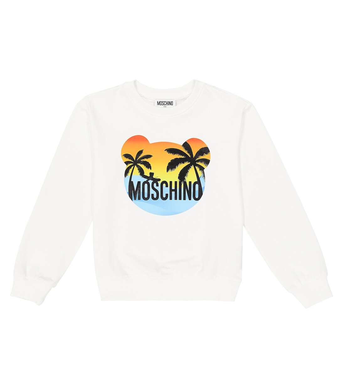 Толстовка из смесового хлопка с принтом Moschino, белый
Толстовка из смесового хлопка с принтом Moschino, белый