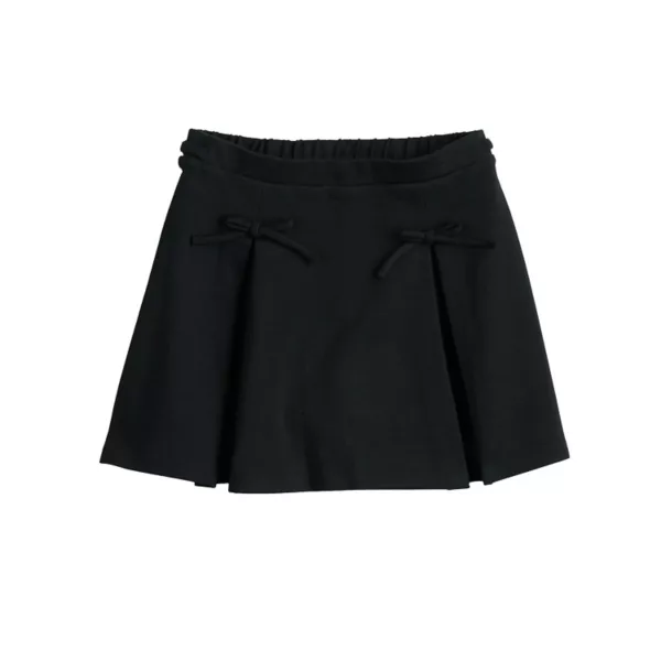 Юбка-шорты с плиссировкой и бантом для малышей и девочек 4-12 лет Jumping Beans, черный 
Юбка-шорты с плиссировкой и бантом для малышей и девочек 4-12 лет Jumping Beans, черный