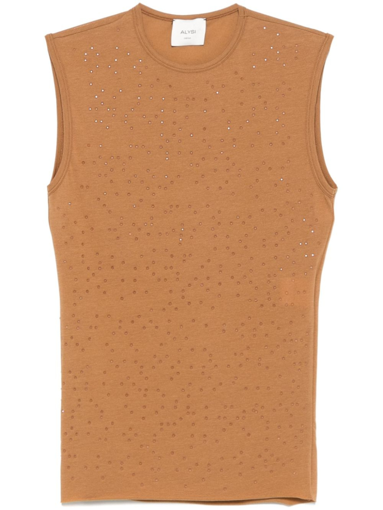 Alysi креповый топ без рукавов, коричневый
Alysi креповый топ без рукавов, коричневый