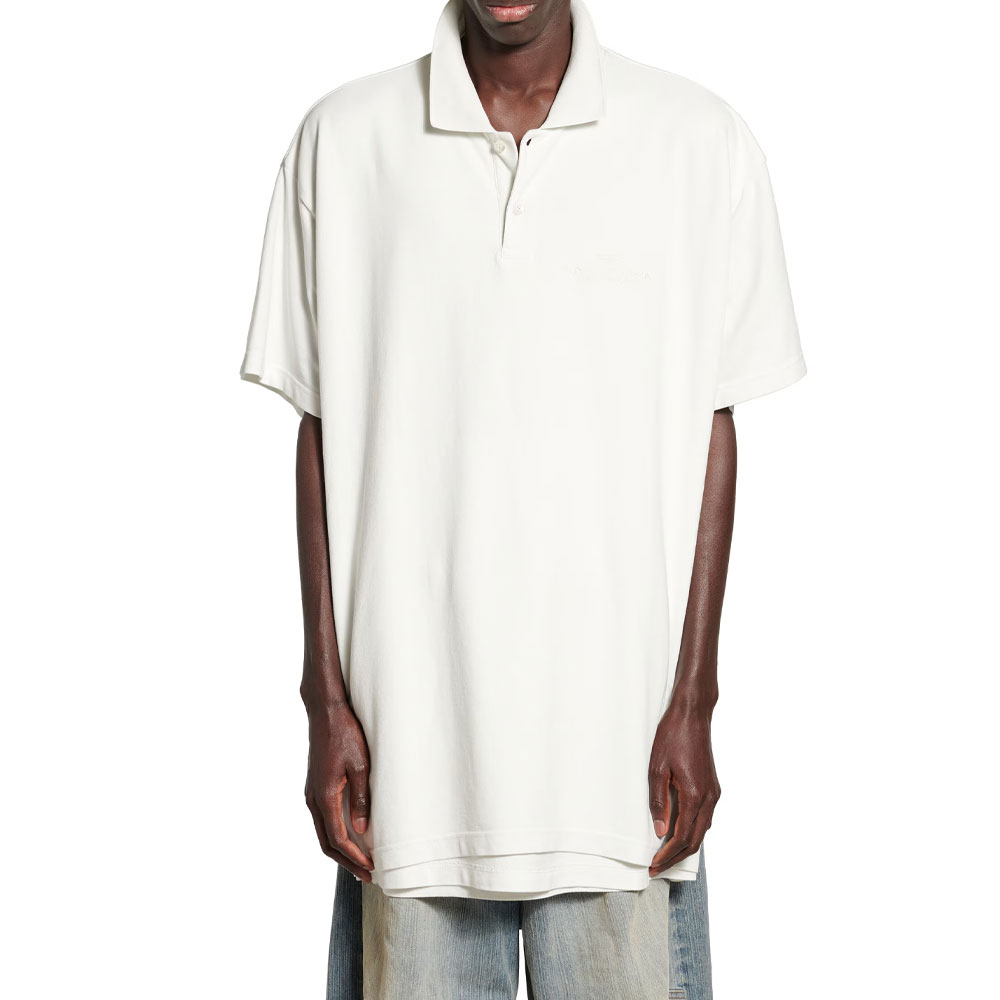 Поло с вышитым логотипом Balenciaga, белый
Поло с вышитым логотипом Balenciaga, белый