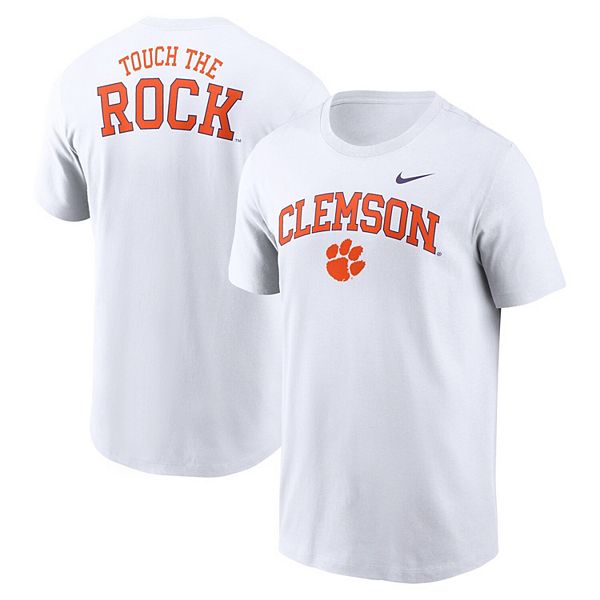 Мужская белая футболка clemson tigers blitz 2-hit Nike
Мужская белая футболка clemson tigers blitz 2-hit Nike