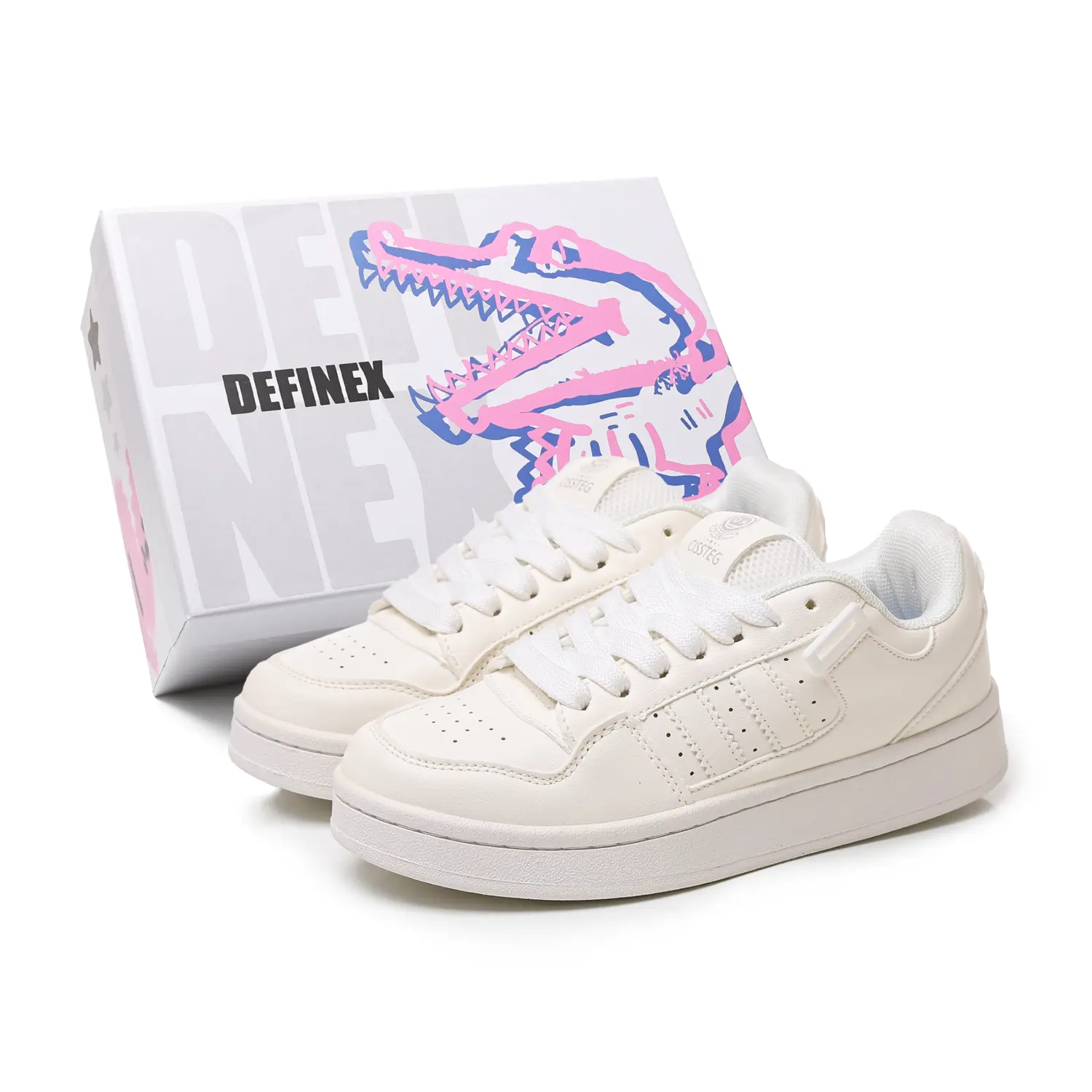 DEFINEX Низкие скейтерские кроссовки унисекс белые, цвет White
DEFINEX Низкие скейтерские кроссовки унисекс белые, цвет White