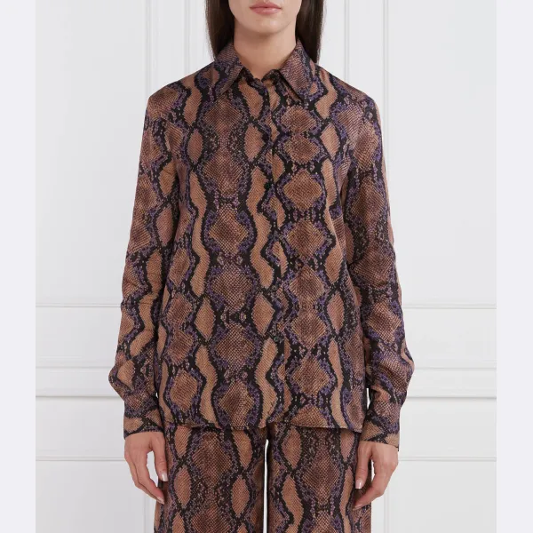 Рубашка стандартного кроя Pinko, коричневый
Рубашка стандартного кроя Pinko, коричневый