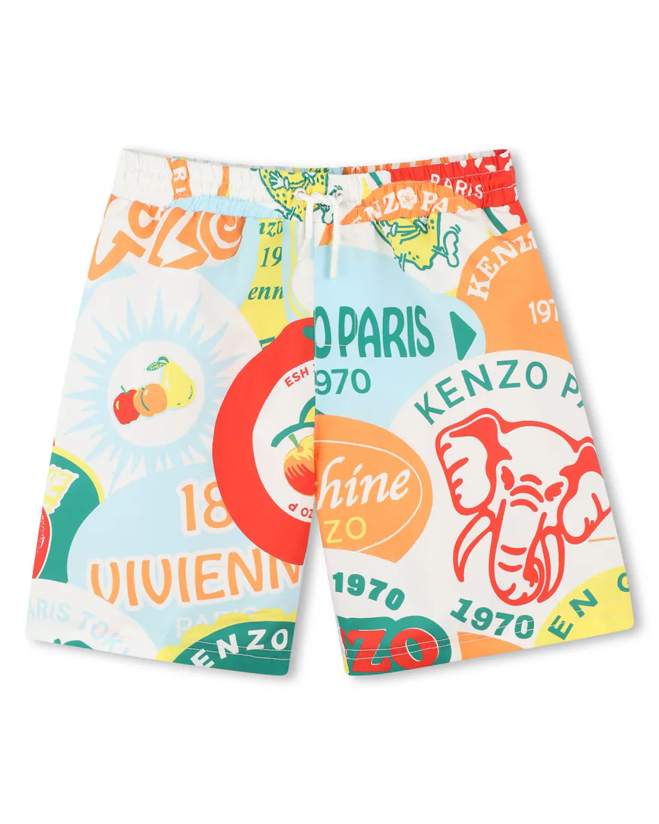 Купальник для мальчика с принтом и завязками Kenzo Kids, многоцветный
Купальник для мальчика с принтом и завязками Kenzo Kids, многоцветный