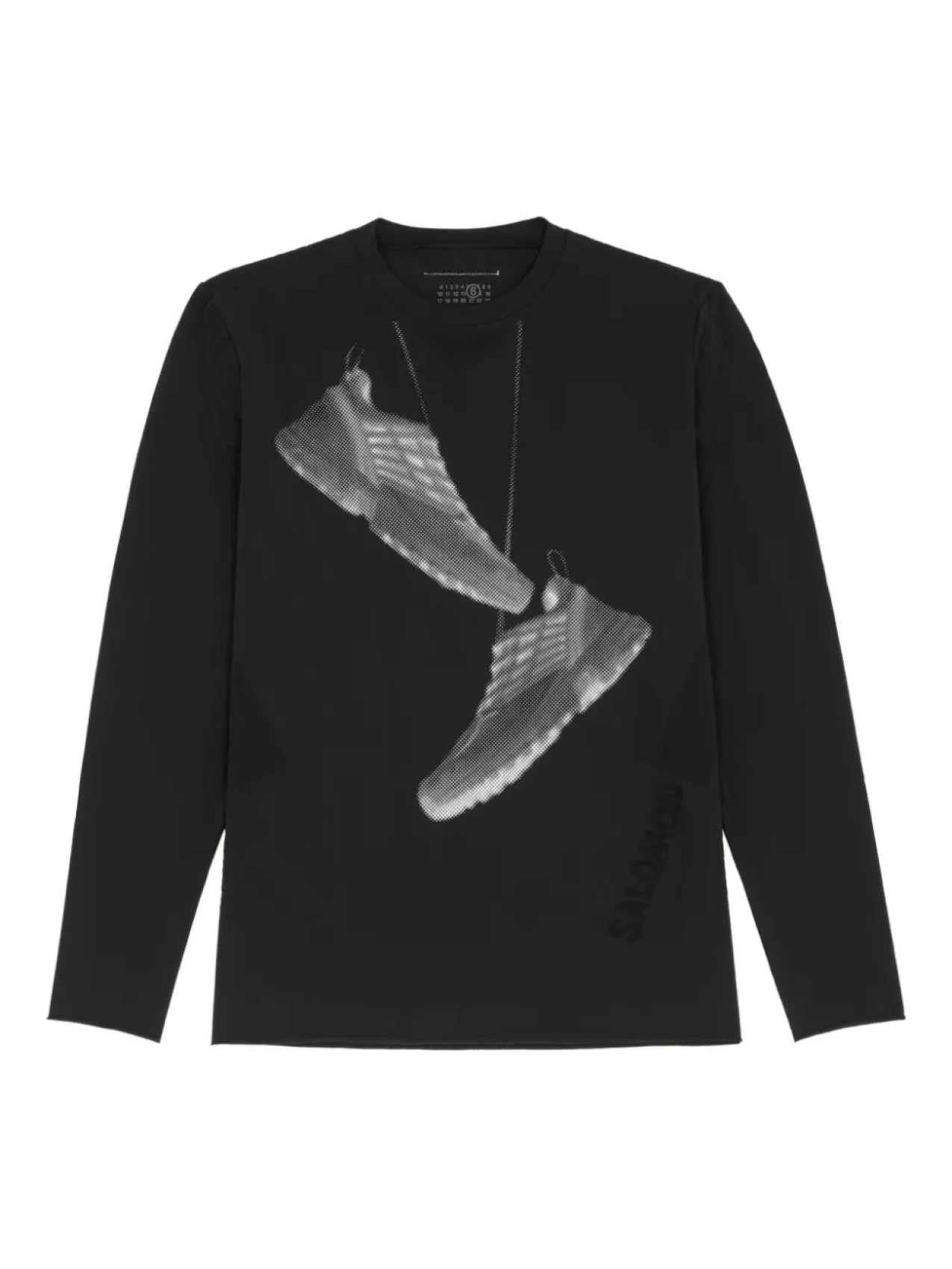Толстовка с графичным принтом MM6 Maison Margiela X Salomon, черный 
Толстовка с графичным принтом MM6 Maison Margiela X Salomon, черный