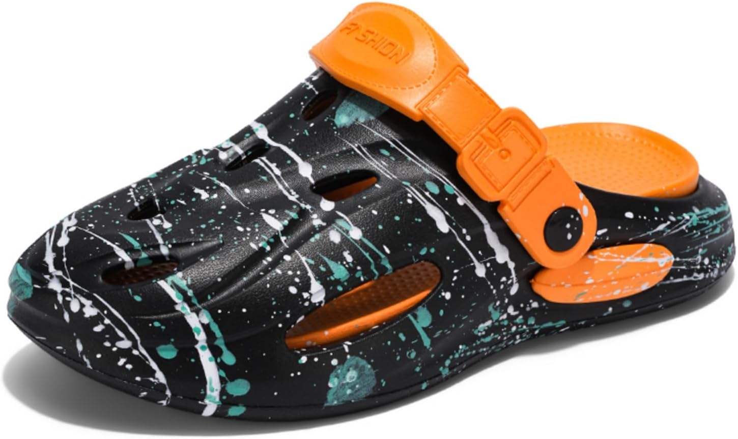 Мужские комфортные сабо Khwfjas Fashion на платформе в стиле брызг-чернил, изготовленные из материала EVA, Шлепацы, повседневные тапочки, пляжная обувь, стильные сандалии, черный
Мужские комфортные сабо Khwfjas Fashion на платформе в стиле брызг-чернил, изготовленные из материала EVA, Шлепацы, повседневные тапочки, пляжная обувь, стильные сандалии, черный