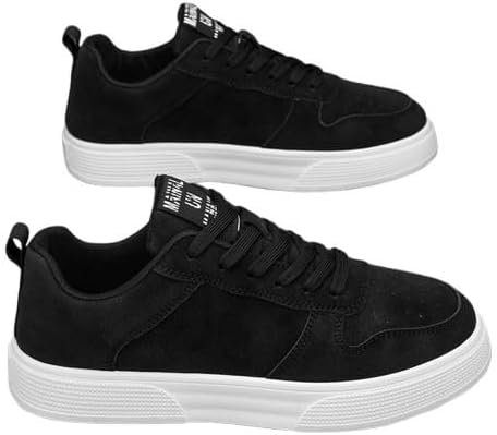 Мужские повседневные кеды для скейтбординга - однотонные всесезонные низкие кроссовки с шнуровкой, верх из ПУ, внутренняя часть из ткани, подошва из ПВХ, тканая стелька, круглый носок для повседневной носки Fmshi, черный
Мужские повседневные кеды для скейтбординга - однотонные всесезонные низкие кроссовки с шнуровкой, верх из ПУ, внутренняя часть из ткани, подошва из ПВХ, тканая стелька, круглый носок для повседневной носки Fmshi, черный