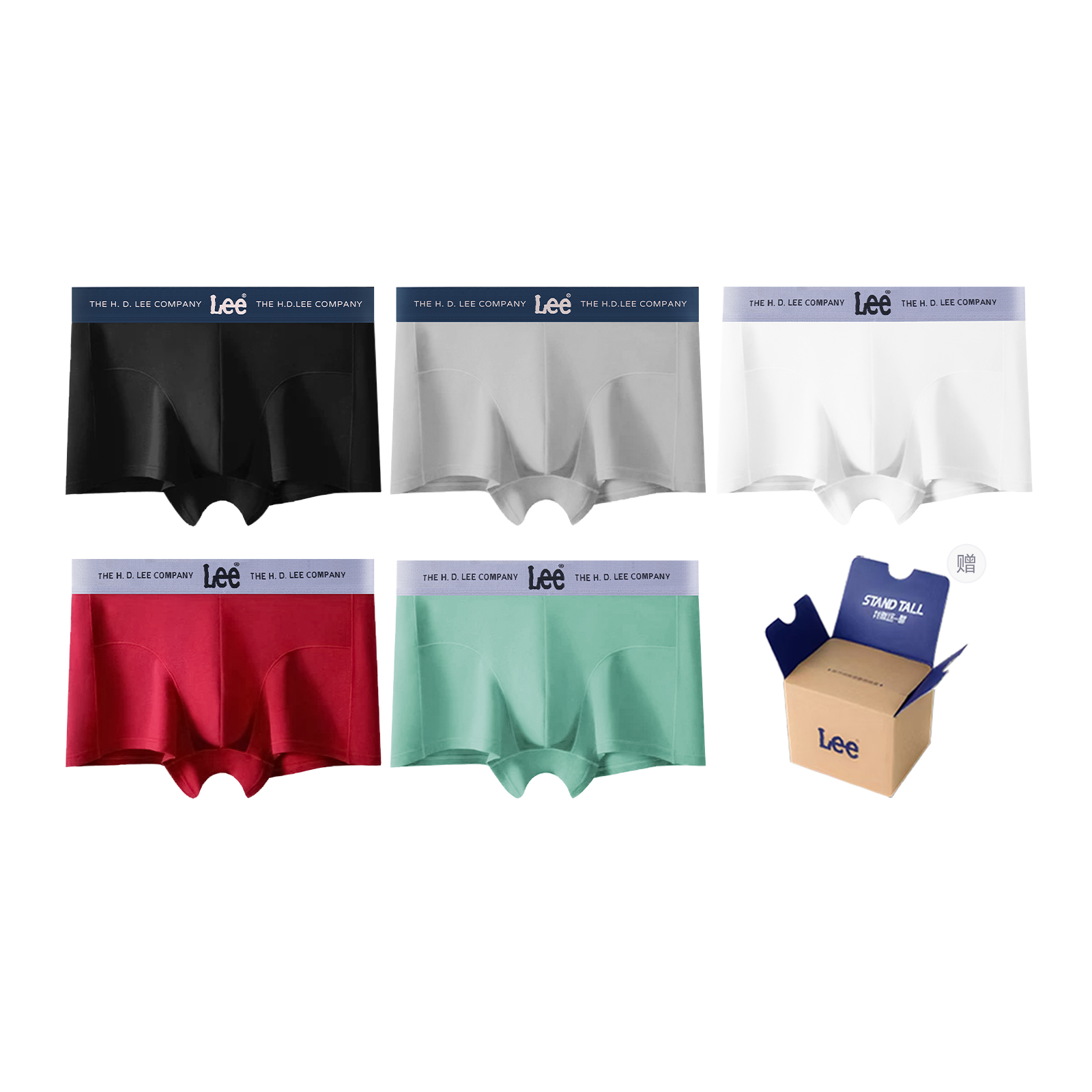 Классические трусы 101 для мужчин боксеры 3 5 штук Lee, серо-зеленый
Классические трусы 101 для мужчин боксеры 3 5 штук Lee, серо-зеленый