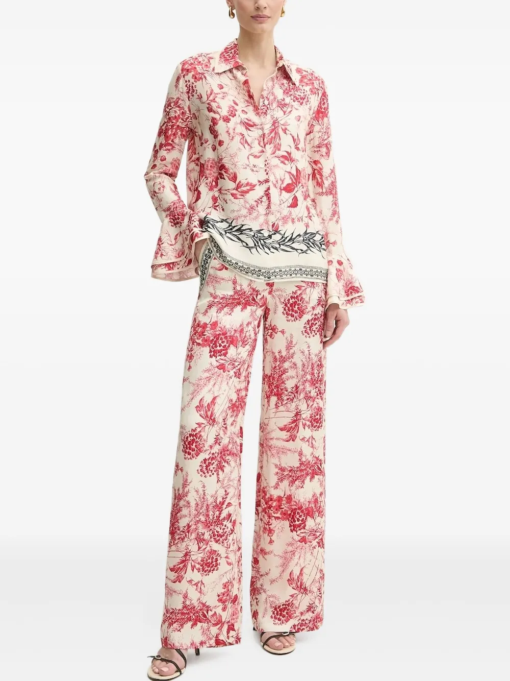 Рубашка с длинными рукавами и цветочным принтом Simona Corsellini, красный
Рубашка с длинными рукавами и цветочным принтом Simona Corsellini, красный