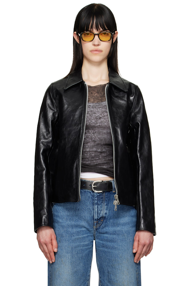 Миниатюрная кожаная куртка Our Legacy, черный
Миниатюрная кожаная куртка Our Legacy, черный