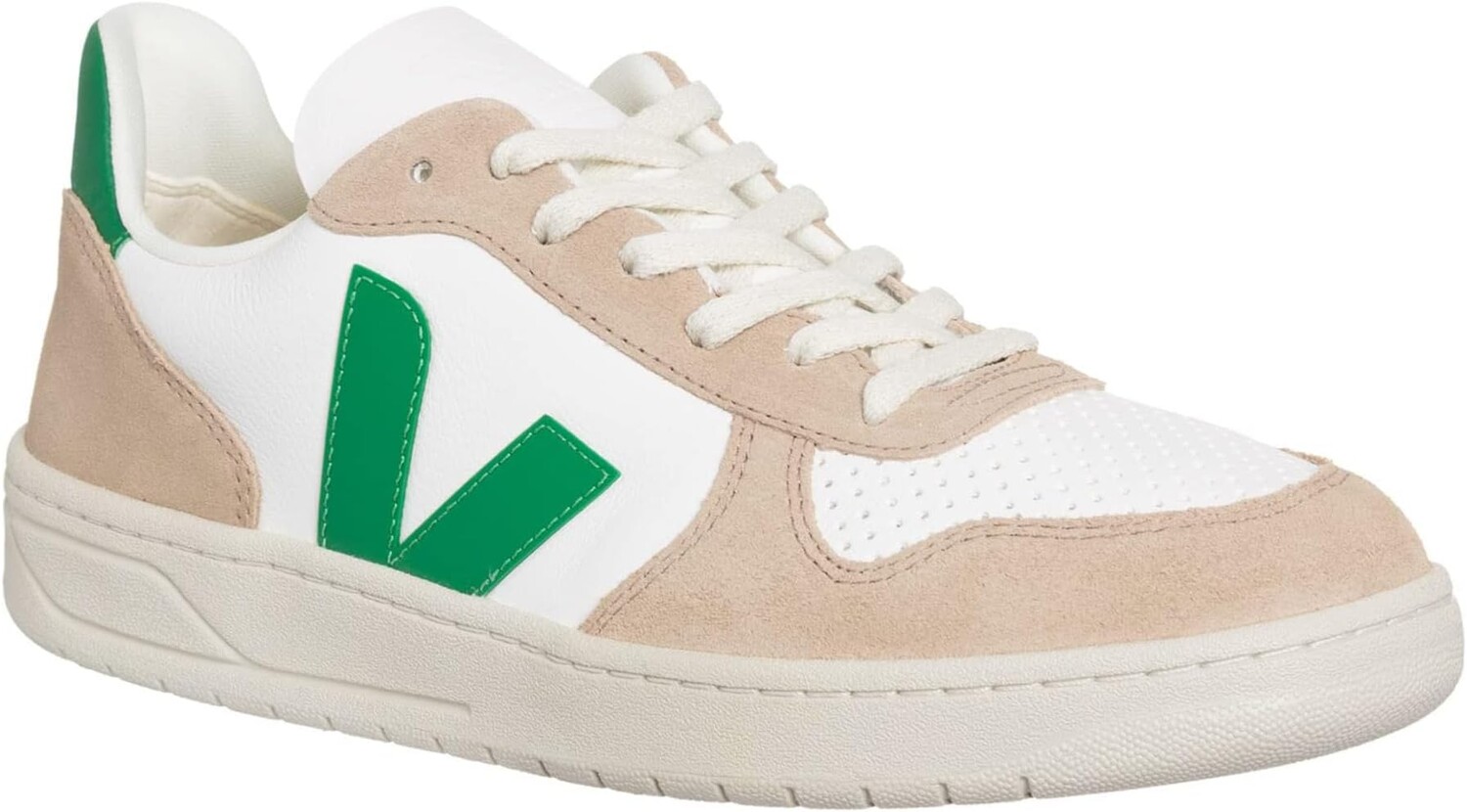 Кроссовки V-10 VEJA, цвет Extra White/Emeraude/Sahara 
Кроссовки V-10 VEJA, цвет Extra White/Emeraude/Sahara