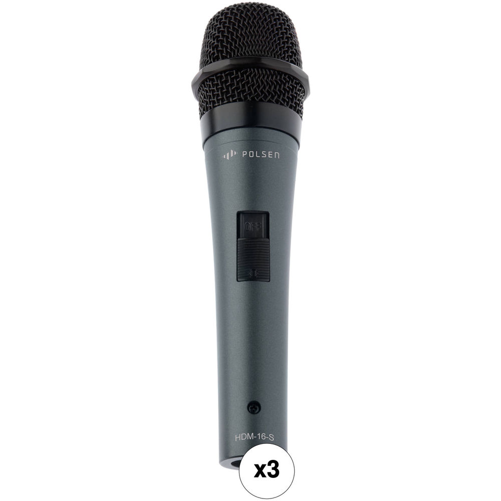 Ручной микрофон Polsen HDM-16-S Handheld Dynamic Performance Microphone (3-Pack)
Ручной микрофон Polsen HDM-16-S Handheld Dynamic Performance Microphone (3-Pack)
