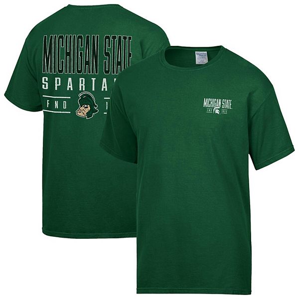 Мужская зеленая футболка michigan state spartans big name Comfortwash
Мужская зеленая футболка michigan state spartans big name Comfortwash