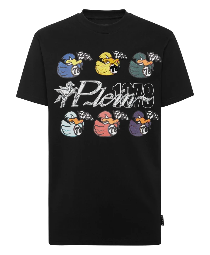 Футболка с круглым вырезом и утиным воротником Philipp Plein, черный
Футболка с круглым вырезом и утиным воротником Philipp Plein, черный