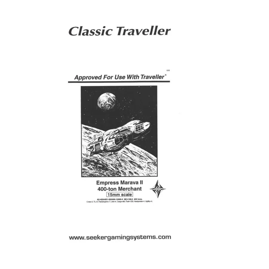 Императрица Марава II 400-тонный Торговец, Traveller (Seeker Game Systems) 
Императрица Марава II 400-тонный Торговец, Traveller (Seeker Game Systems)