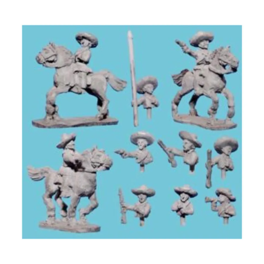 Конные мексиканские виллисты, American Experience - Uprising in Mexico (15mm) (Blue Moon)
Конные мексиканские виллисты, American Experience - Uprising in Mexico (15mm) (Blue Moon)