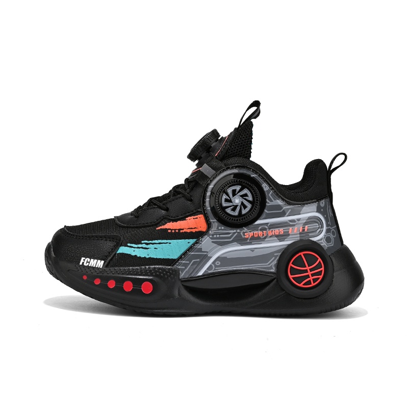 Противоскользящие дышащие баскетбольные кроссовки для детей FCMM, черный/красный
Противоскользящие дышащие баскетбольные кроссовки для детей FCMM, черный/красный