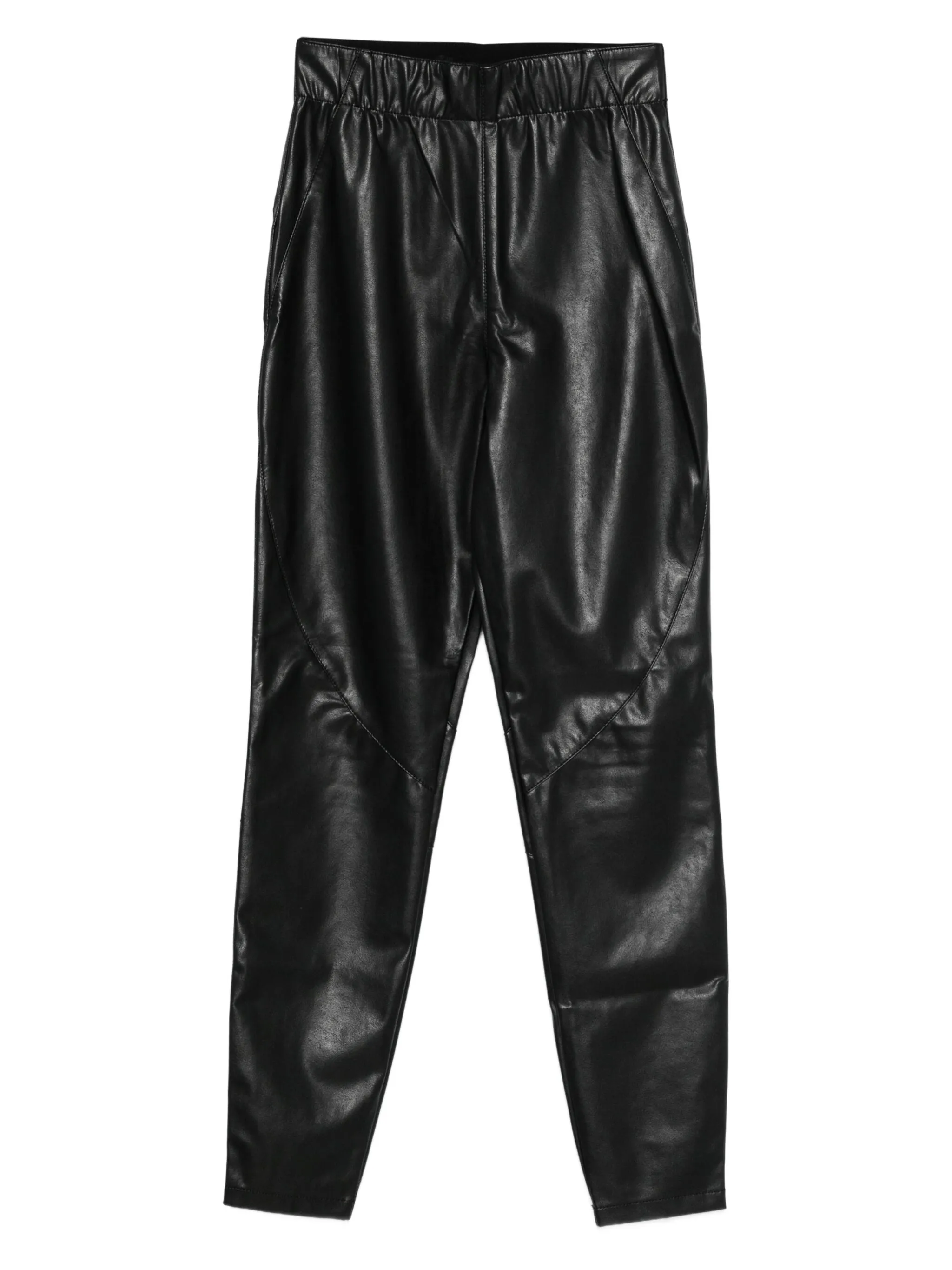 Укороченные кожаные брюки Ermanno Scervino, черный
Укороченные кожаные брюки Ermanno Scervino, черный