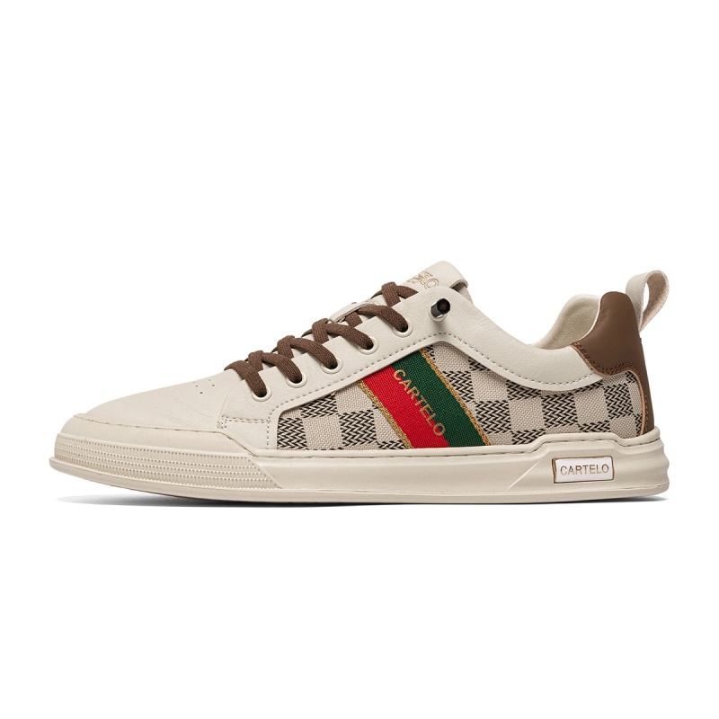 CARTELO Мужские лоу-топ скейтборд кроссовки бежево-коричневые, цвет Beige Brown
CARTELO Мужские лоу-топ скейтборд кроссовки бежево-коричневые, цвет Beige Brown