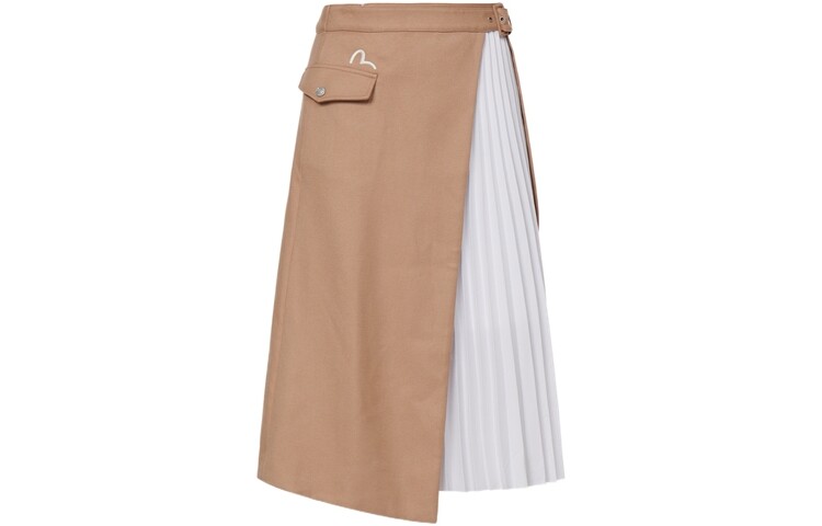 Повседневная длинная юбка женская хаки Evisu
Повседневная длинная юбка женская хаки Evisu