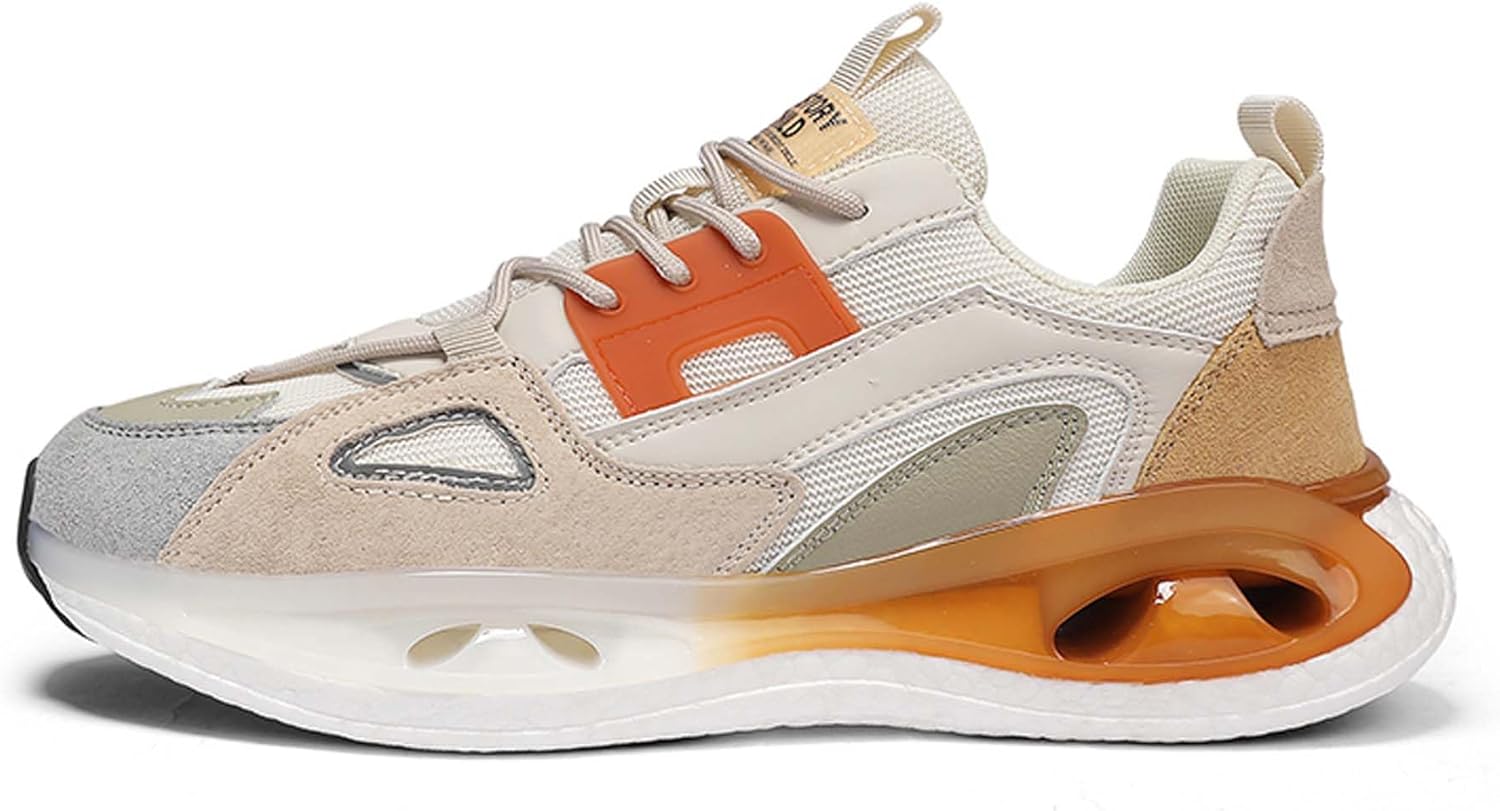 Мужские кроссовки для ходьбы с антискользящей подошвой, легкие и модные спортивные беговые кроссовки Generic, бежевый
Мужские кроссовки для ходьбы с антискользящей подошвой, легкие и модные спортивные беговые кроссовки Generic, бежевый