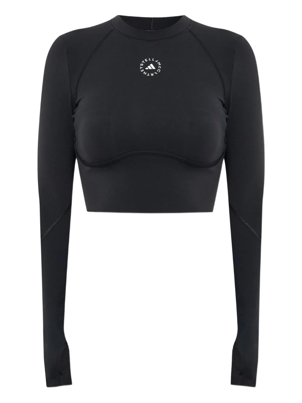 Топ с длинными рукавами и логотипом Adidas by Stella McCartney, черный
Топ с длинными рукавами и логотипом Adidas by Stella McCartney, черный