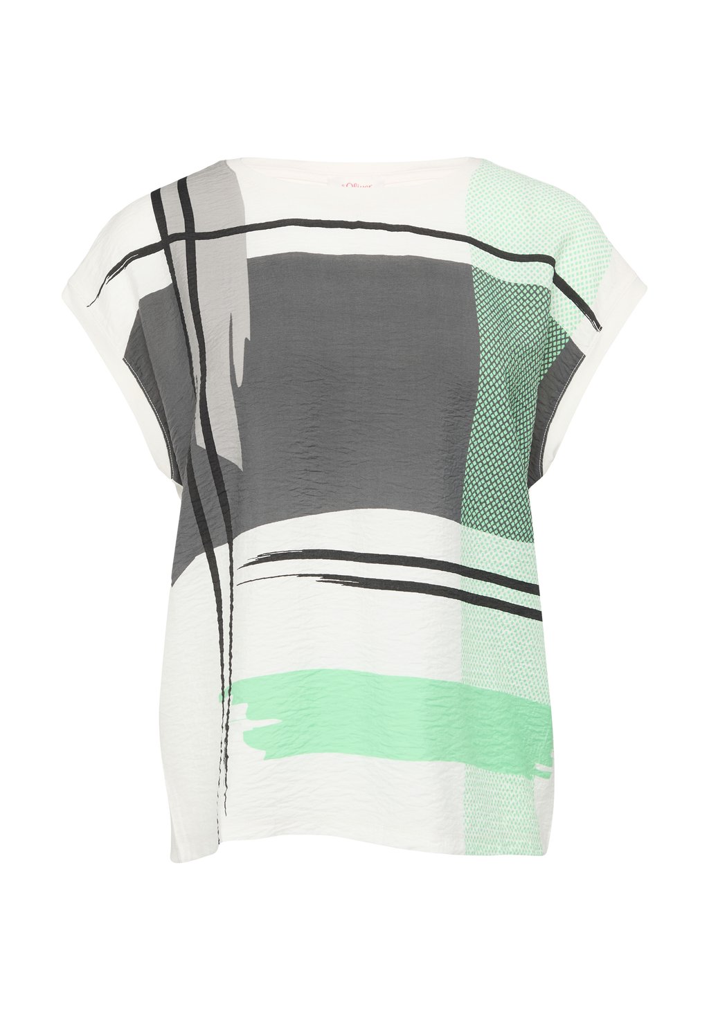 Футболка с принтом s.Oliver, серый 
Футболка с принтом s.Oliver, серый