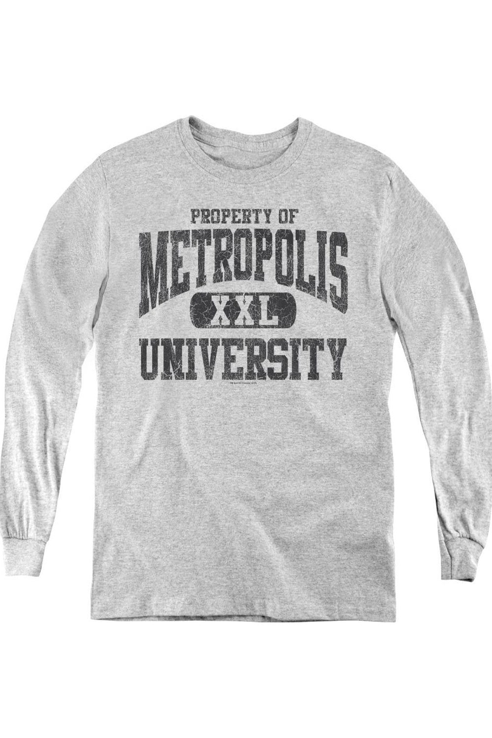 Футболка с длинным рукавом Superman Property Of Metropolis University Youth Gildan, Athletic Heather
Футболка с длинным рукавом Superman Property Of Metropolis University Youth Gildan, Athletic Heather