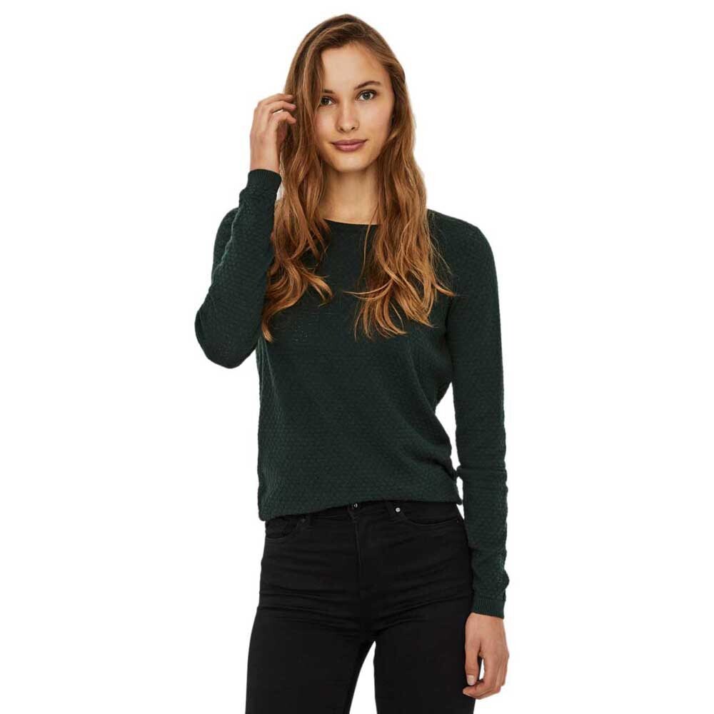 Свитер Vero Moda Care Structure O-Neck, черный 
Свитер Vero Moda Care Structure O-Neck, черный
