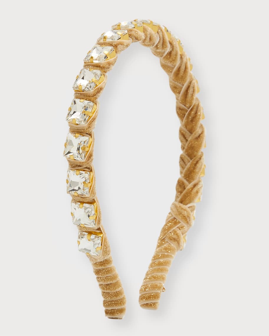 Украшенная квадратная повязка на голову из нитей Lele Sadoughi
Украшенная квадратная повязка на голову из нитей Lele Sadoughi