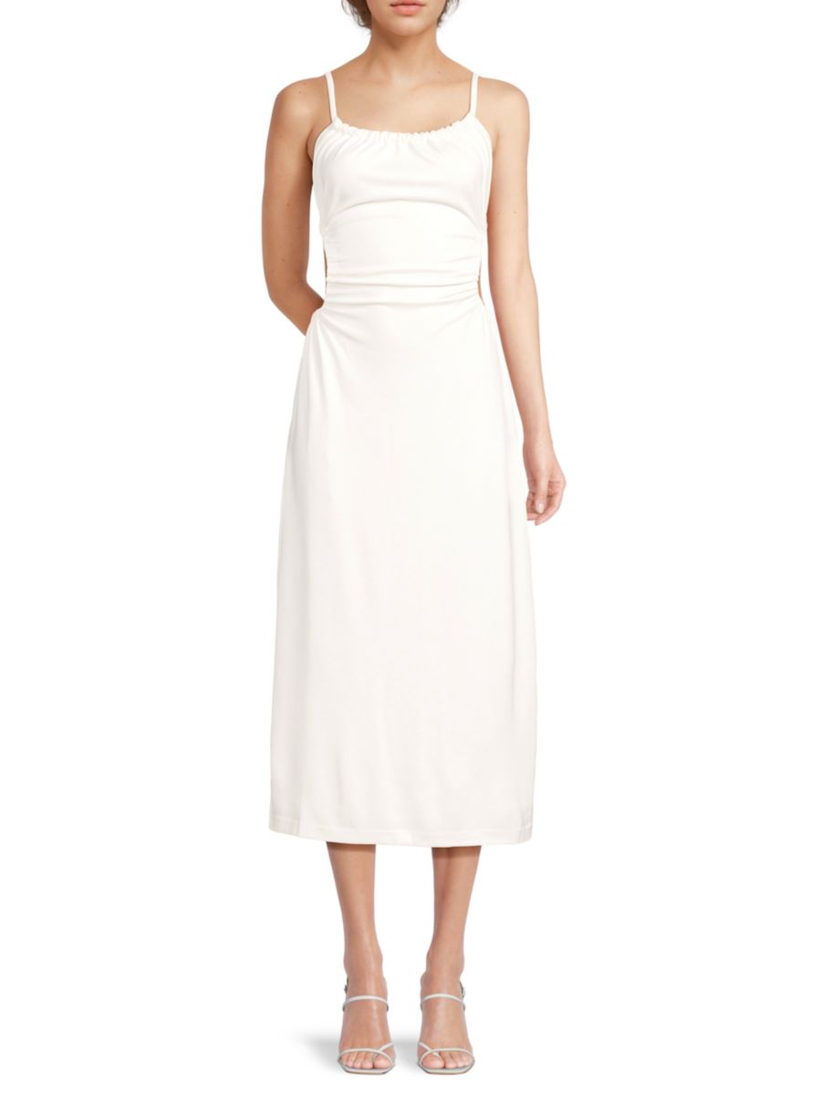 Платье миди с вырезами и сборками Third Form, белый
Платье миди с вырезами и сборками Third Form, белый