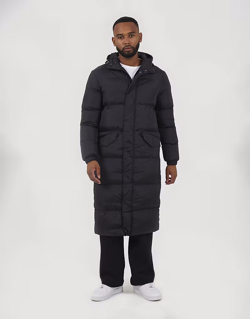 Длинное стеганое пальто с капюшоном черного цвета Brave Soul
Длинное стеганое пальто с капюшоном черного цвета Brave Soul