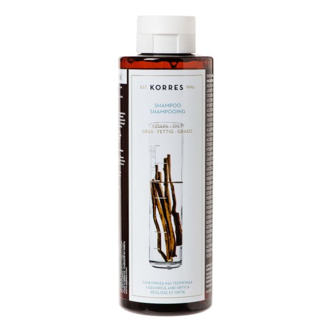Шампунь для волос с солодкой и крапивой Korres, 250 мл
Шампунь для волос с солодкой и крапивой Korres, 250 мл