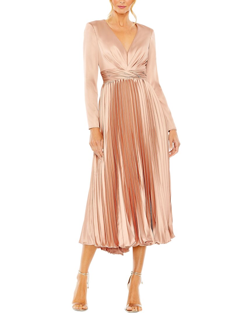 Плиссированное платье трапеция от Mac Duggal, розовый
Плиссированное платье трапеция от Mac Duggal, розовый