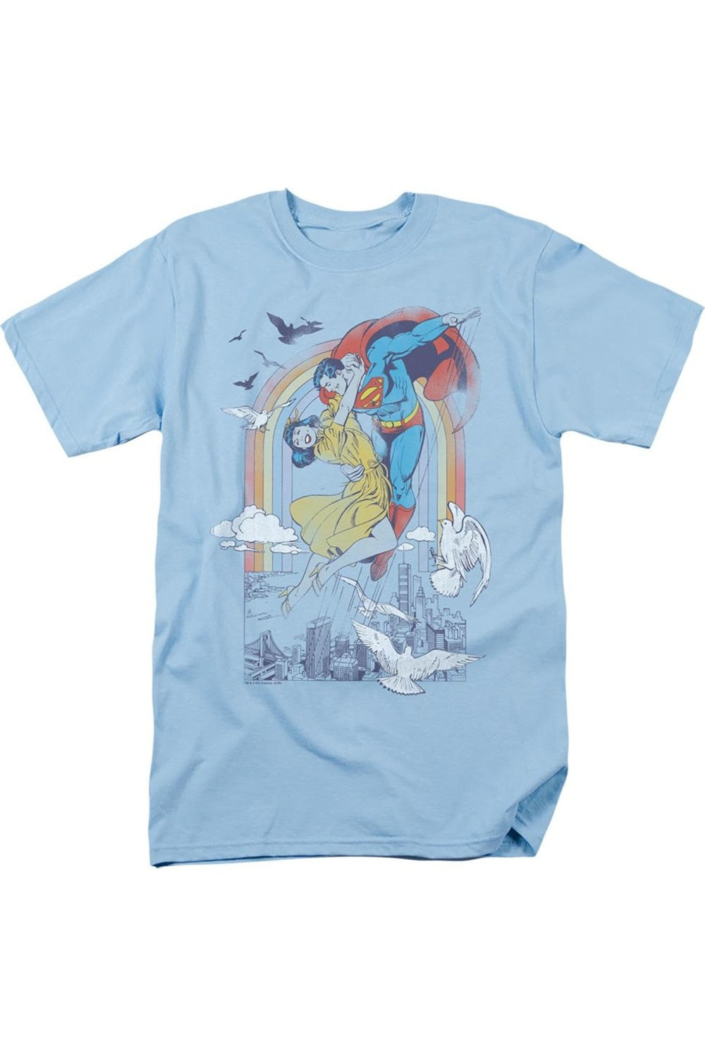 Футболка с коротким рукавом для взрослых DC Comics Rainbow Love Gildan, светло-голубой
Футболка с коротким рукавом для взрослых DC Comics Rainbow Love Gildan, светло-голубой