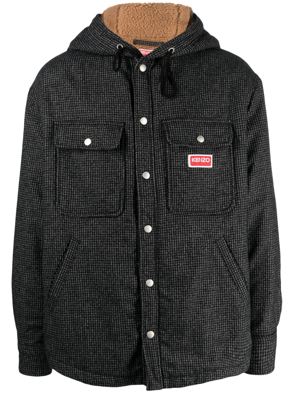 Куртка-рубашка в ломаную клетку KENZO, серый
Куртка-рубашка в ломаную клетку KENZO, серый