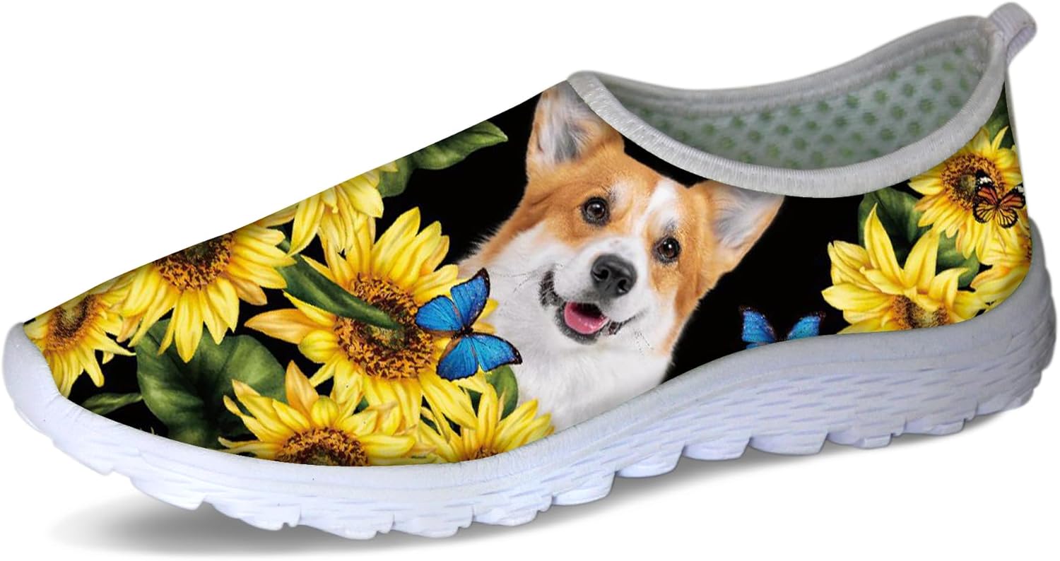 Кроссовки женские Forchrinse с принтом «корова», обувь без шнурков, милые повседневные кроссовки для ходьбы и бега, легкие, Sunflower Corgi
Кроссовки женские Forchrinse с принтом «корова», обувь без шнурков, милые повседневные кроссовки для ходьбы и бега, легкие, Sunflower Corgi