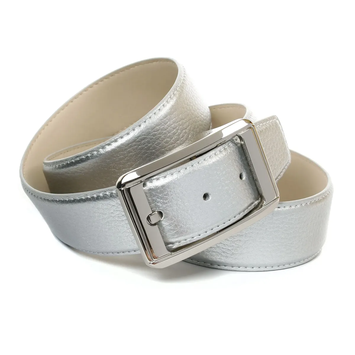 Кожаный ремень Anthoni Crown, серебристый джинсовый кожаный ремень, серебристый
Кожаный ремень Anthoni Crown, серебристый джинсовый кожаный ремень, серебристый