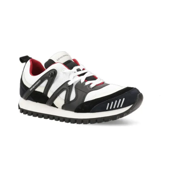 Кроссовки с добавлением кожи Emporio Armani, черный
Кроссовки с добавлением кожи Emporio Armani, черный