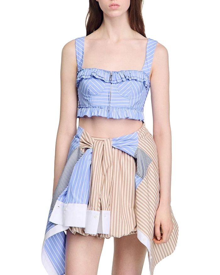 Полосатый кроп-топ Sandro, мультиколор
Полосатый кроп-топ Sandro, мультиколор