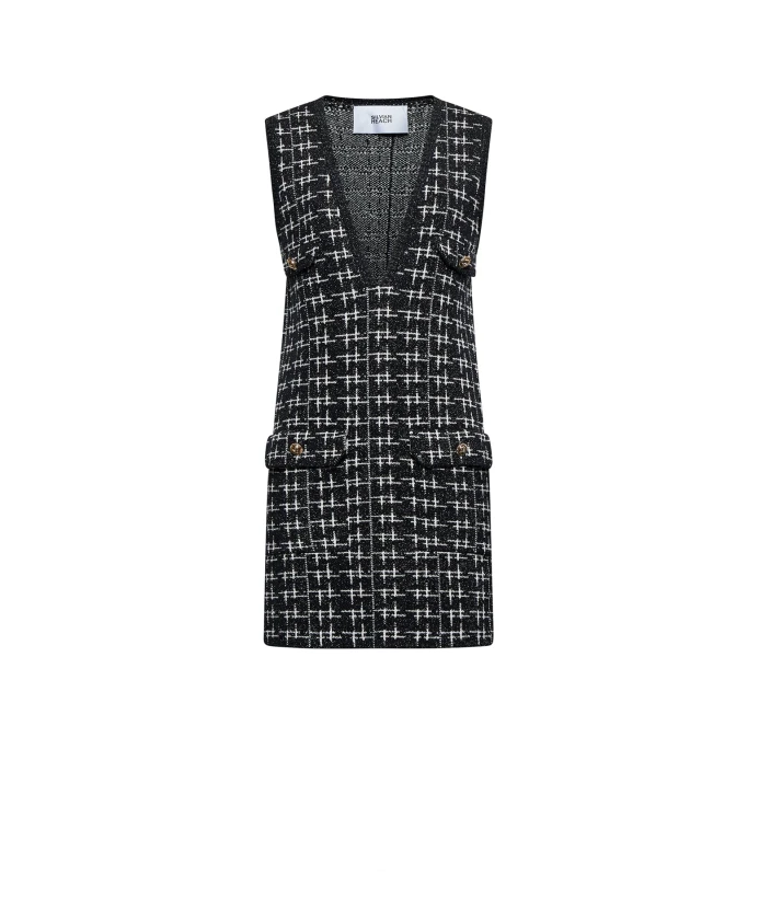 Платье без рукавов с боковыми карманами Silvian Heach, черный
Платье без рукавов с боковыми карманами Silvian Heach, черный