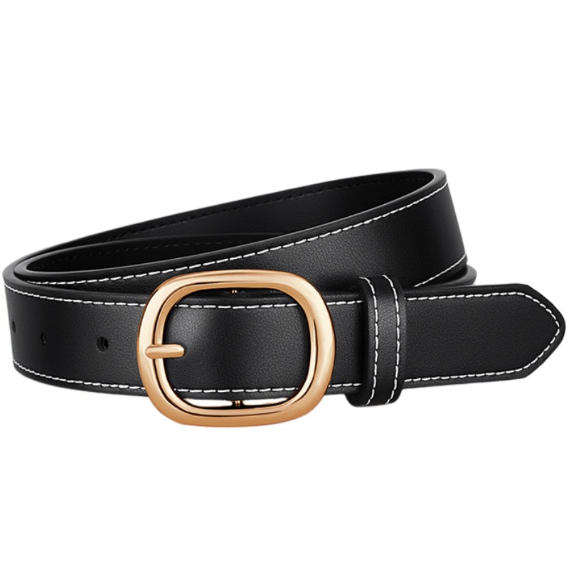 Ремень женский из сплит-кожи Alloy шириной 2,8 см WARRIOR, черный золото buckle
Ремень женский из сплит-кожи Alloy шириной 2,8 см WARRIOR, черный золото buckle