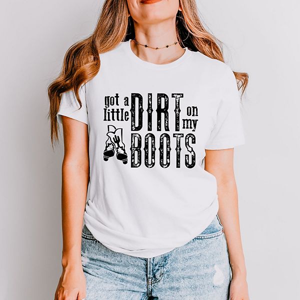 Футболка Got a little dirt on my boots Simply Sage Market, White
Футболка Got a little dirt on my boots Simply Sage Market, White